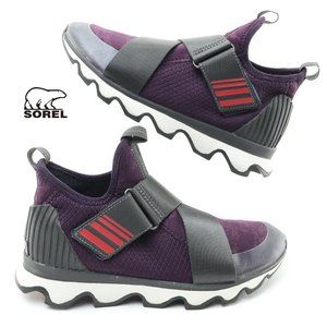 Sorel Kinetic Slip-In Sneaker Size Women's US7 Plum Purple Black
